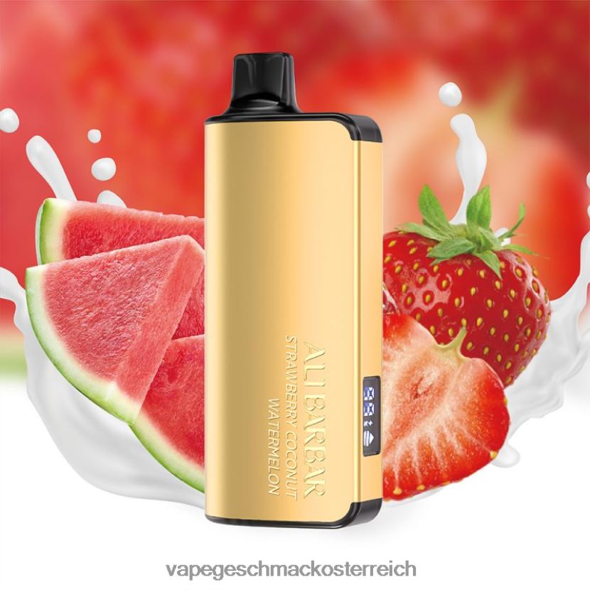 Vape Automat - Alibarbar Ingot 20000 Einweg-Vapes Erdbeer-Kokos-Wassermelone P268ZR43