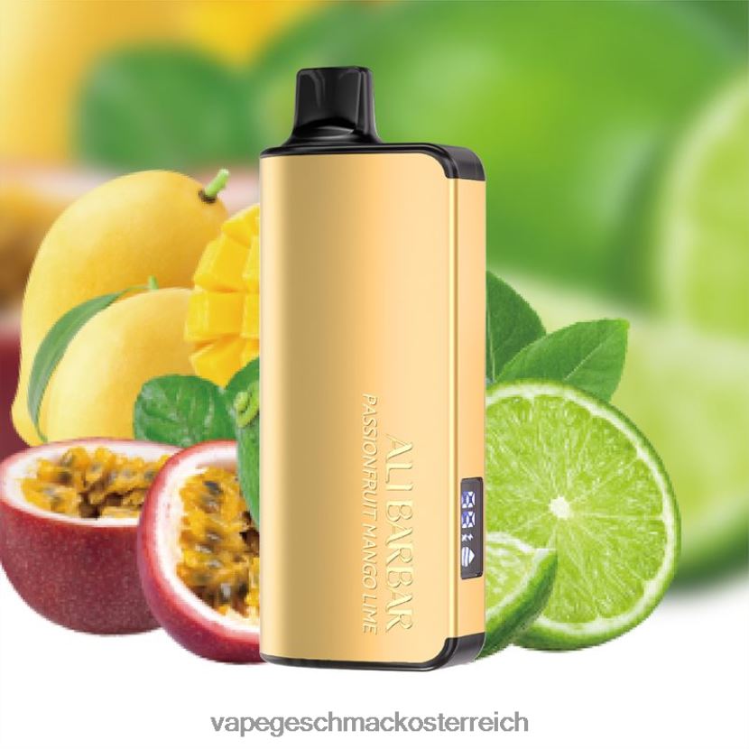 Vape Automat - Alibarbar Ingot 20000 Einweg-Vapes Passionsfrucht-Mango-Limette P268ZR39