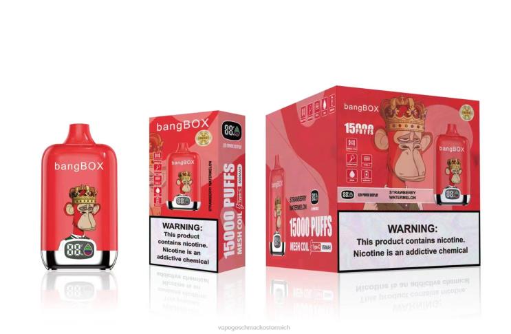 Vape Automat - Bang Box 15000 Züge 8DTH847 Erdbeerwassermelone