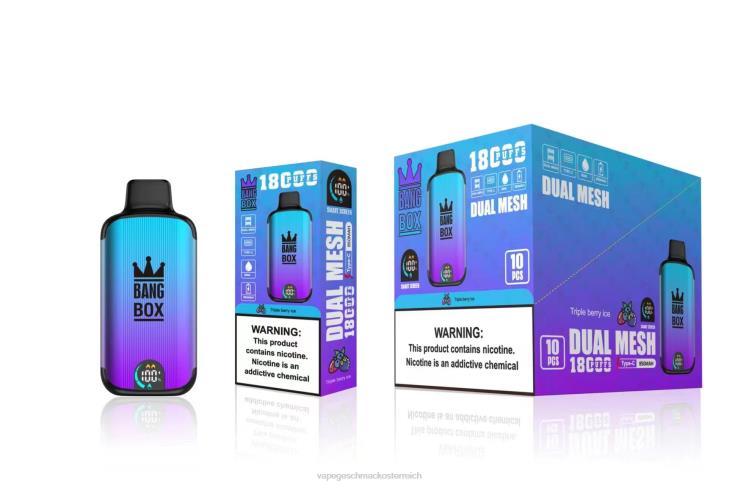 Vape Automat - Bang Box 18000 Züge 8DTH895 dreifaches Beereneis