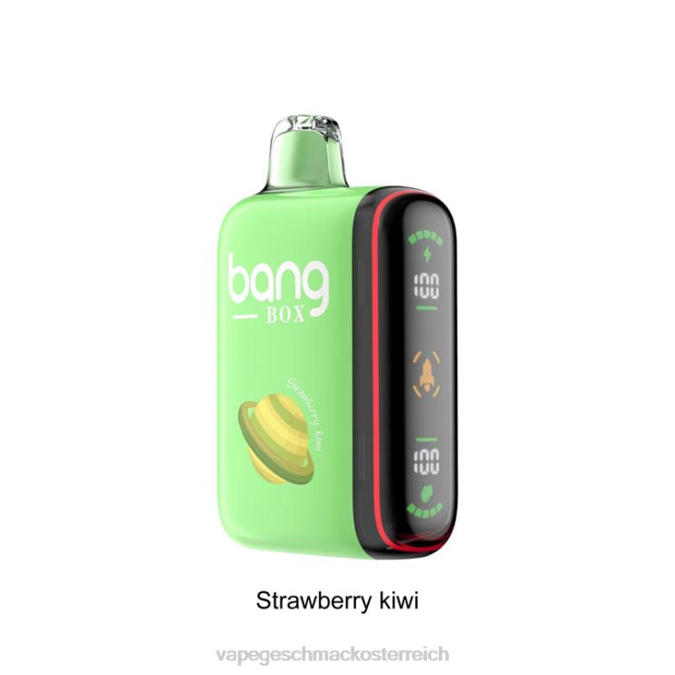 Vape Automat - Bang Box 9000–18000 Züge, intelligente Leistungsanzeige 8DTH827 Erdbeer-Kiwi