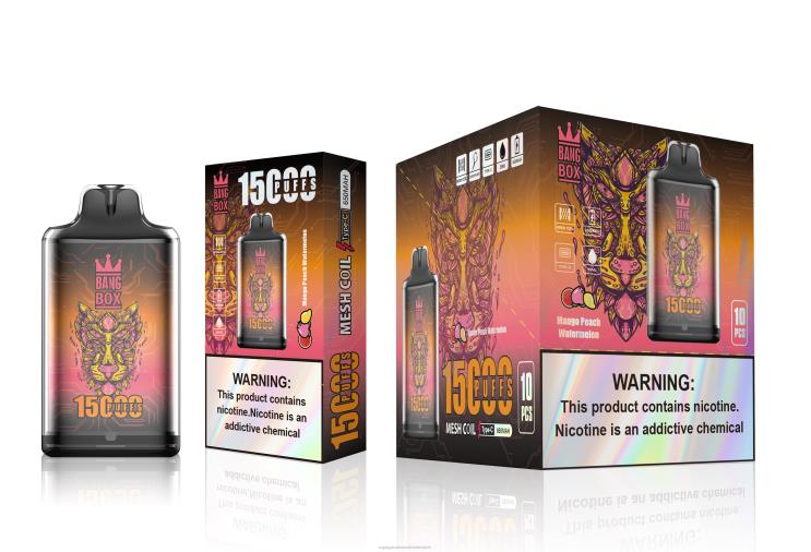 Vape Automat - Bang Box s1-15000 Züge 8DTH8107 Mango-Pfirsich-Wassermelone