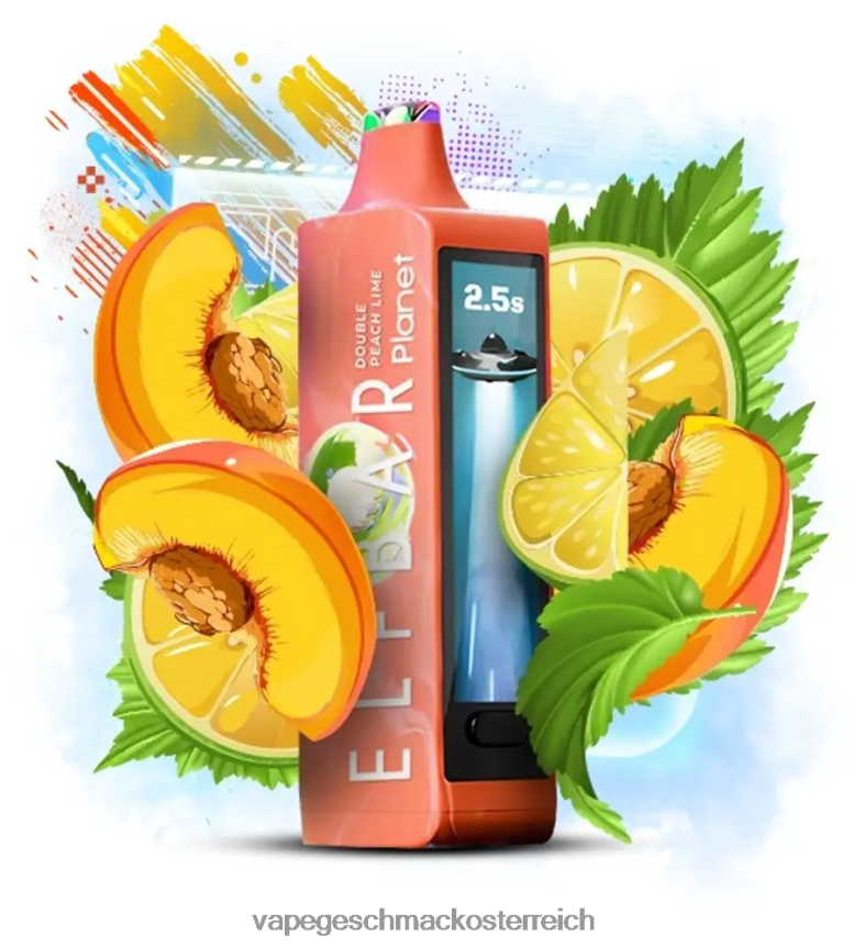 Vape Automat - Elf Bar Planet 25000 doppelte Pfirsichlimette F6FB4J31