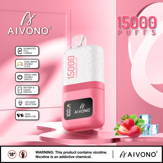 Vape Automat - Erdbeereis Aivono AIM magic 15000 400B71