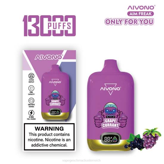 Vape Automat - Trauben-Johannisbeere Aivono AIM FREAK 13000 400B251