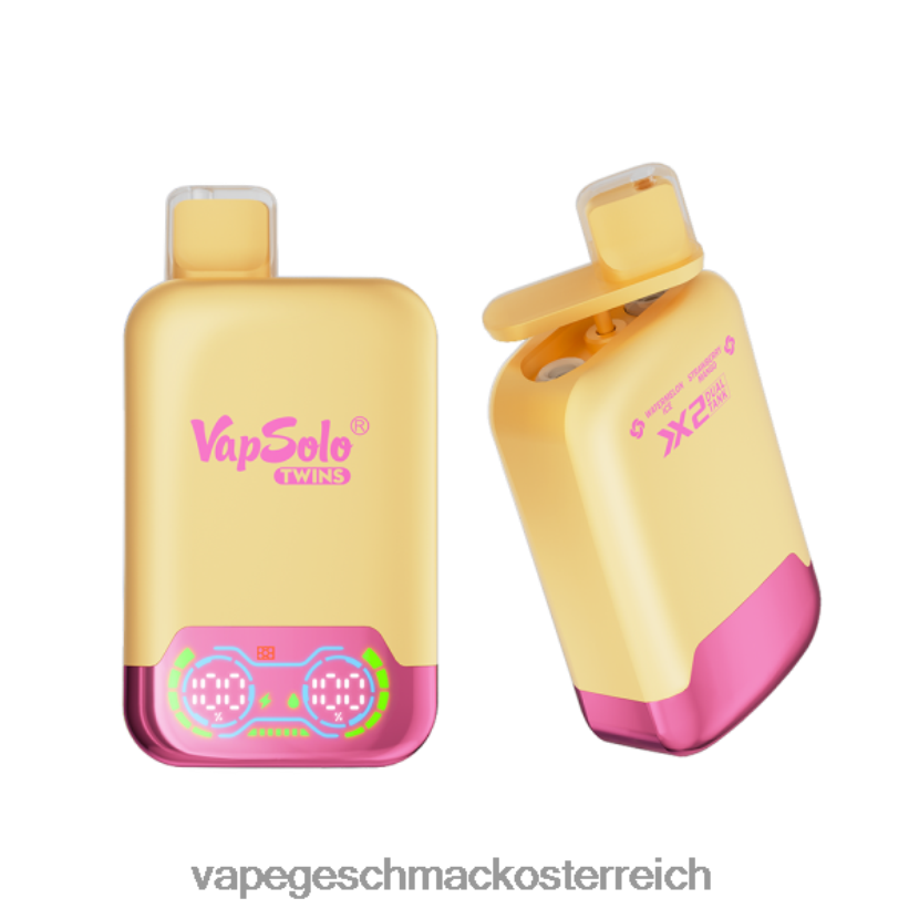 Vape Automat - Vapsolo TWINS Einweg-Vapor Wassermeloneneis und Erdbeermango P268ZR147