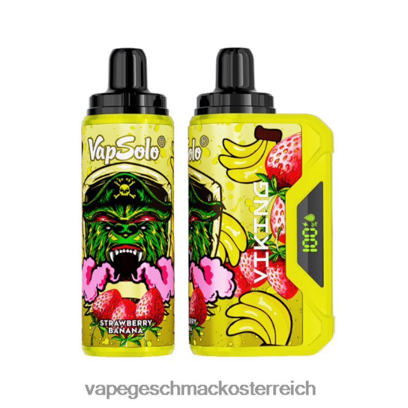 Vape Automat - Vapsolo VIKING Einweg-Vapor Erdbeerbanane P268ZR155