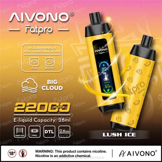 Vape Automat - üppiges Eis Aivono Fatpro 22000 400B3