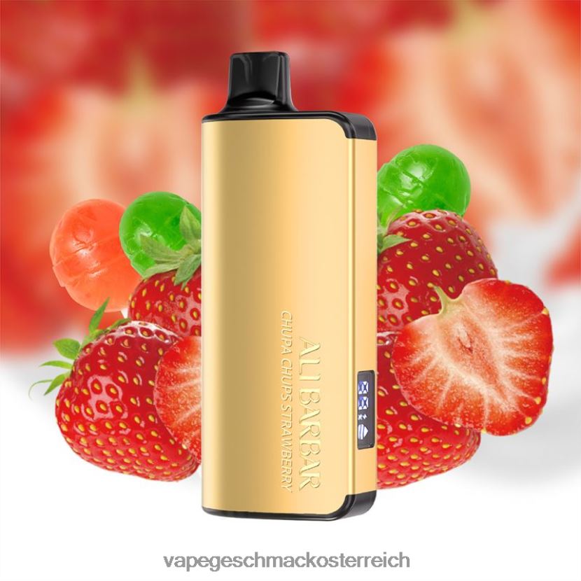 Vape Geschmack - Alibarbar Ingot 20000 Einweg-Vapes Chupa Chups Erdbeere P268ZR34