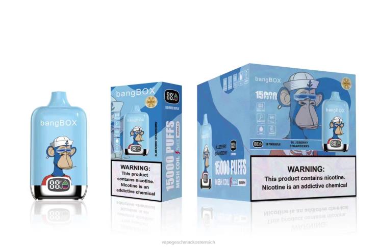 Vape Geschmack - Bang Box 15000 Züge 8DTH838 Blaubeere Erdbeere