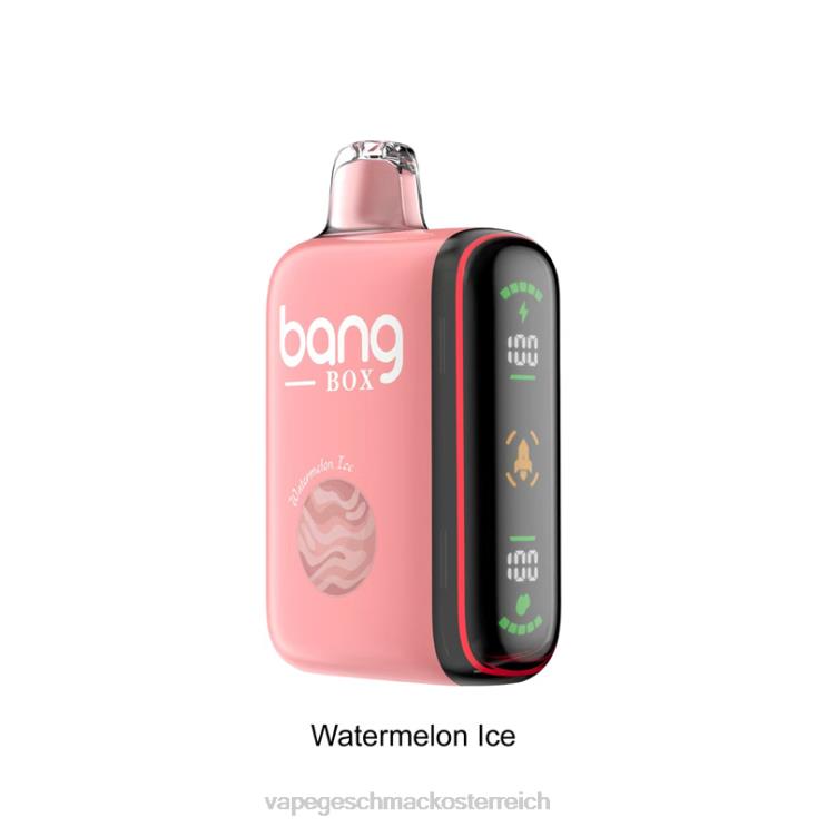 Vape Geschmack - Bang Box 9000–18000 Züge, intelligente Leistungsanzeige 8DTH834 Wassermeloneneis