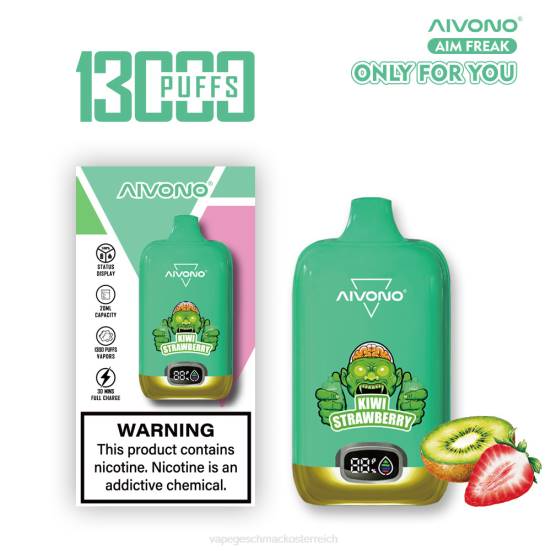 Vape Geschmack - Kiwi-Erdbeere Aivono AIM FREAK 13000 400B246