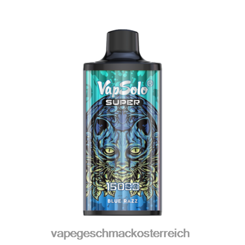 Vape Geschmack - Vapsolo SUPER Einweg-Vapor Blauer Razz P268ZR126