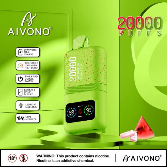 Vape Geschmack - Wassermelonen-Kaugummi Aivono AIM magic 20000 400B82