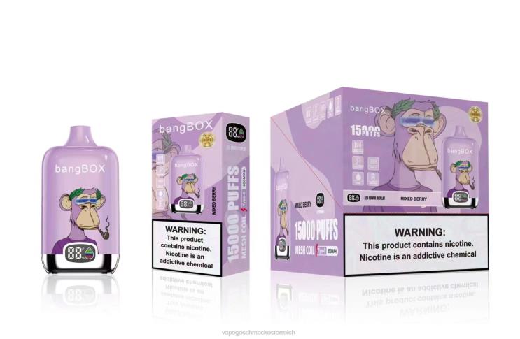 Vape Shop Wien - Bang Box 15000 Züge 8DTH841 gemischte Beere