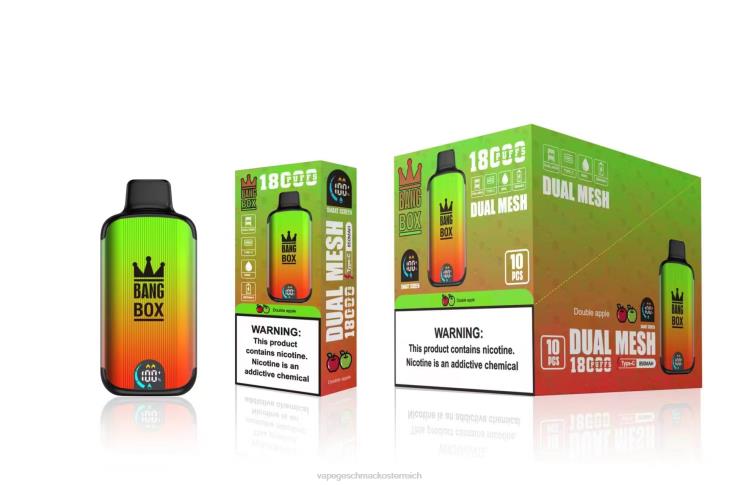 Vape Shop Wien - Bang Box 18000 Züge 8DTH893 Doppelapfel