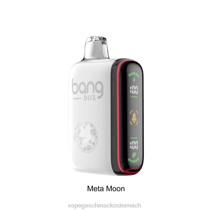 Vape Shop Wien - Bang Box 9000–18000 Züge, intelligente Leistungsanzeige 8DTH833 Meta-Mond