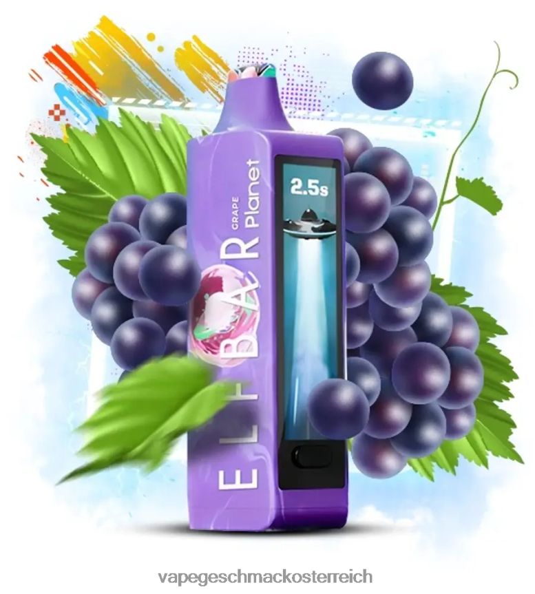 Vape Shop Wien - Elf Bar Planet 25000 Traube F6FB4J13