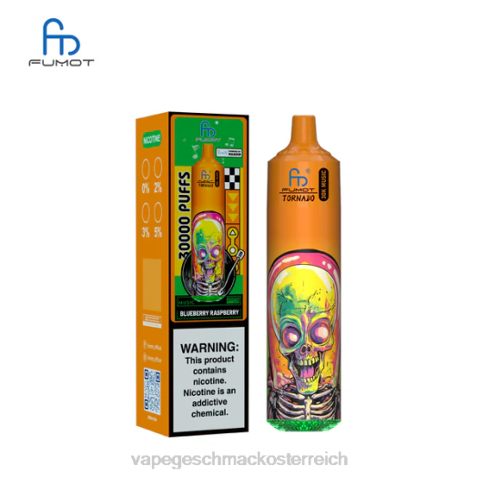 Vape Shop Wien - Fumot Tornado 30.000 Musik Blaubeer-Himbeere 08085