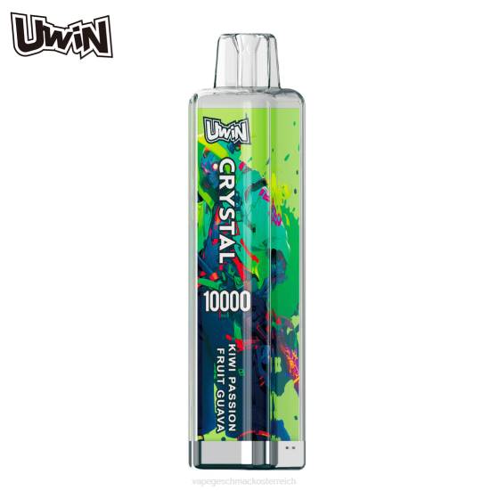Vape Shop Wien - Kiwi, Passionsfrucht, Guave UWIN CRYSTAL 10000 Einweg-Vapes 400B373