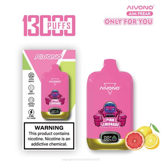 Vape Shop Wien - rosa Limonade Aivono AIM FREAK 13000 400B249