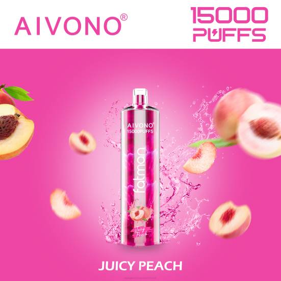 Vape Shop Wien - saftiger Pfirsich Aivono FATMAN 15000 400B17