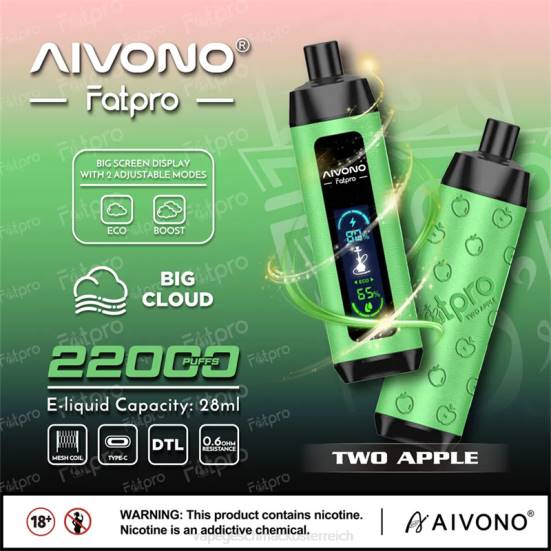 Vape Shop Wien - zwei Apfel Aivono Fatpro 22000 400B1