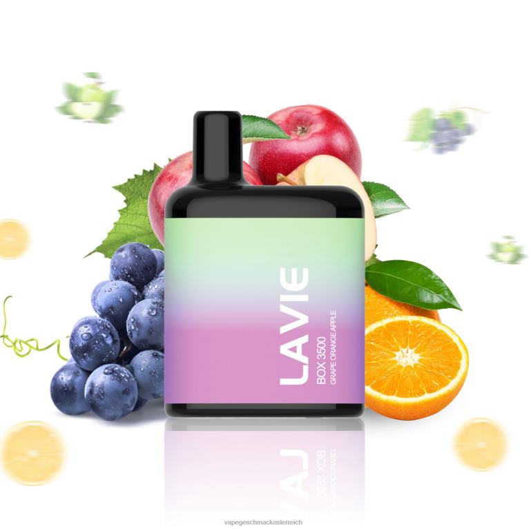 Einweg Vape Österreich - Traubenorangenapfel 0HHN8212 LAVIE BOX 3500 Züge