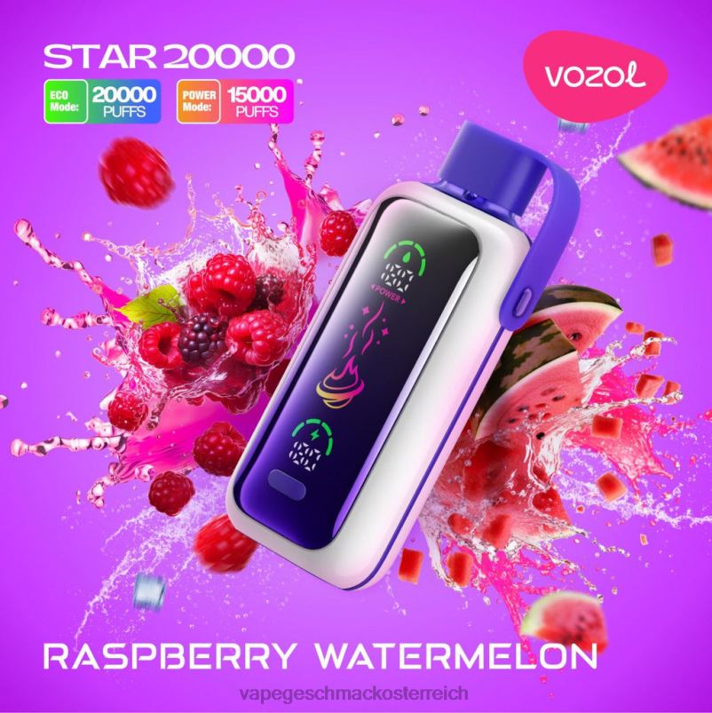 Vape Automat - Himbeer-Wassermelone VOZOL STAR 20000 4442219