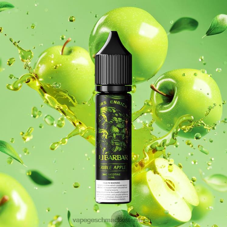 Vape Geschmack - Doppelapfel NH02418 Alibarbar Shisha-Onyx-Dock