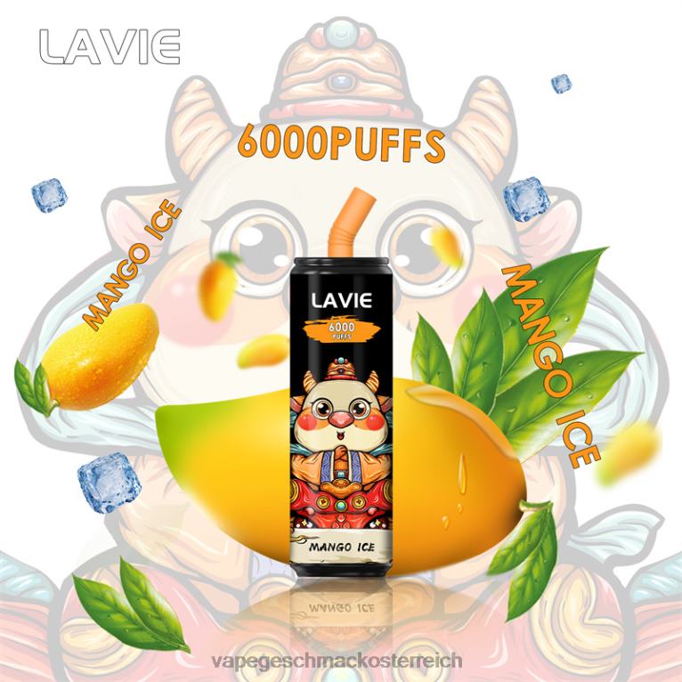 Vape Geschmack - Mango-Eis 0HHN8270 LAVIE Coke BAR 6000 Züge