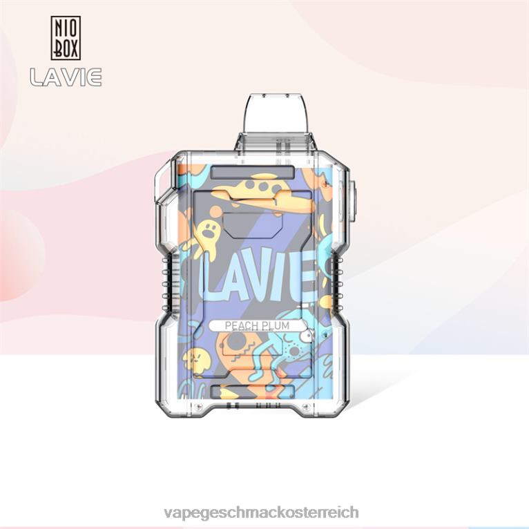 Vape Geschmack - Pfirsichpflaume 0HHN8198 LAVIE NIO BOX 9000 Züge