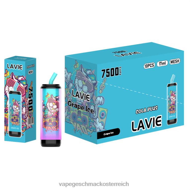 Vape Geschmack - Traubeneis 0HHN8254 LAVIE Cola Plus 7500 Züge