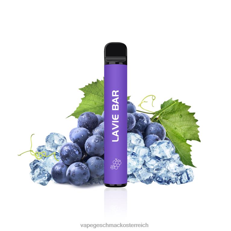 Vape Geschmack - Traubeneis 0HHN8322 LAVIE BAR 2% Version 800 Züge