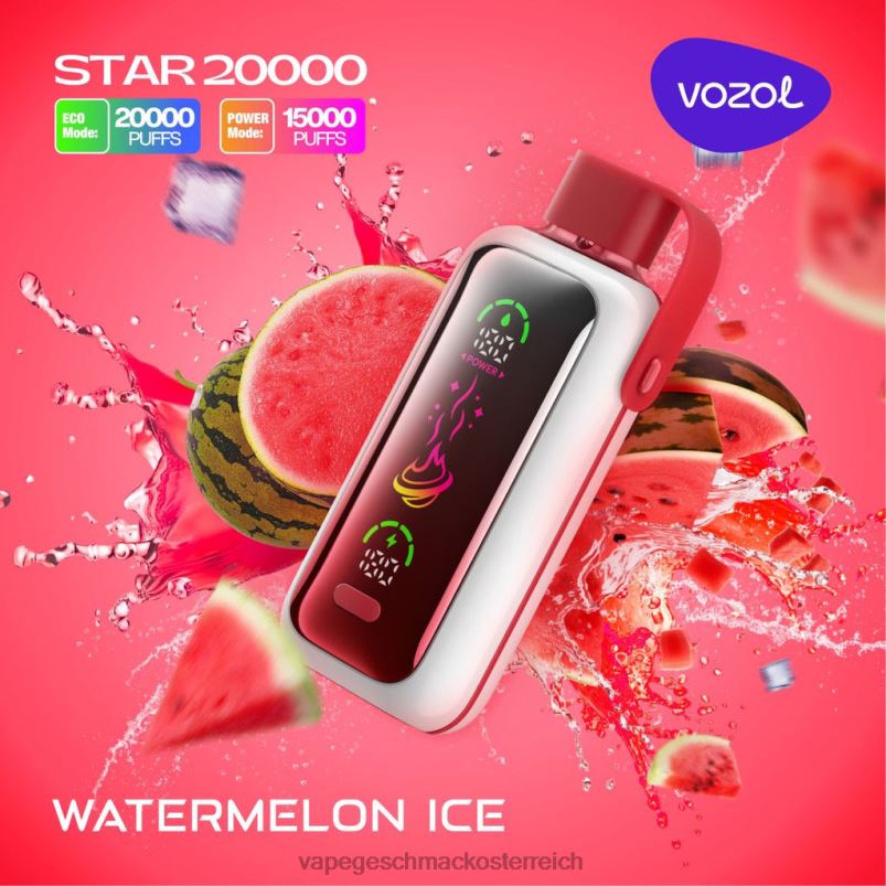 Vape Geschmack - Wassermeloneneis VOZOL STAR 20000 444223