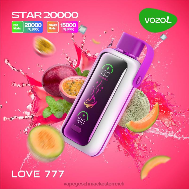 Vape Shop Wien - Liebe 777 VOZOL STAR 20000 4442212