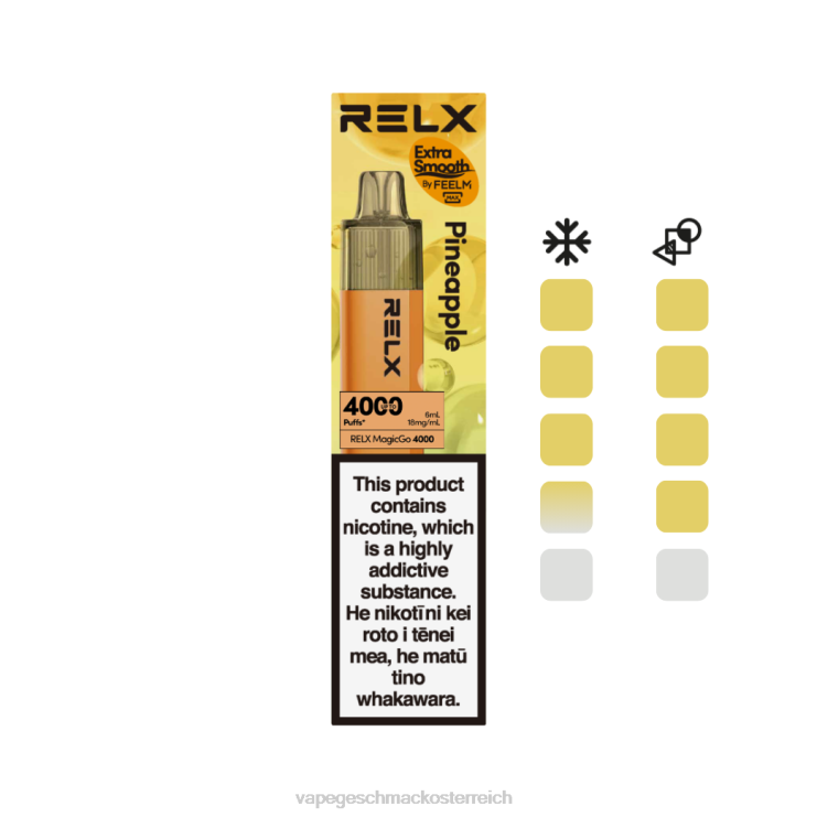 Vape Shop Wien - RELX MagicGo 4000 Einweg-Vaporizer Ananas 8RBZ61