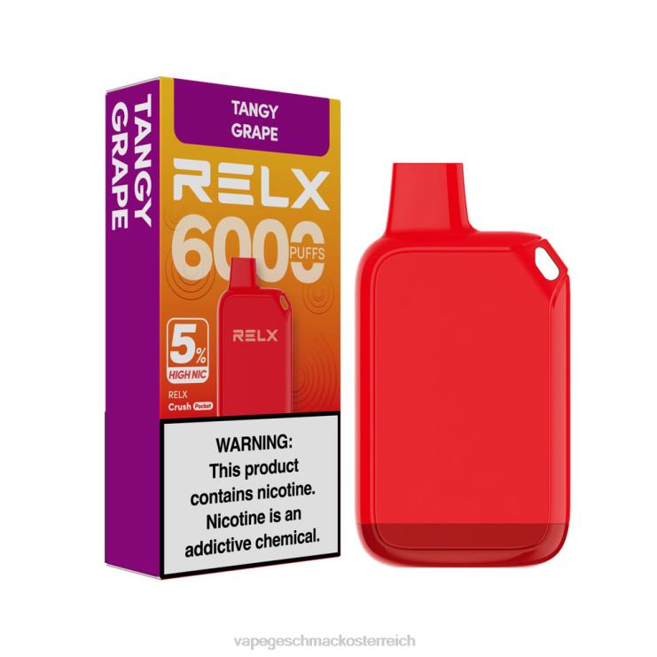 Vape Automat - RELX Crush Pocket 6000 5 % hohe Nic würzige Traube 8RBZ627