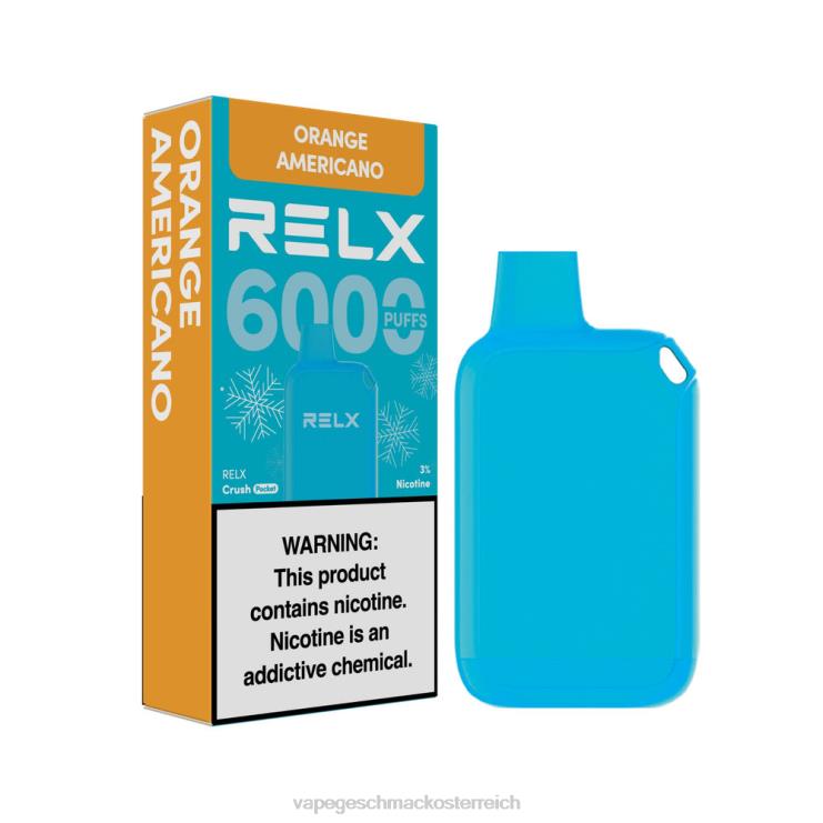 Vape Automat - RELX Crush Pocket 6000 eisig Orange Americano 8RBZ615