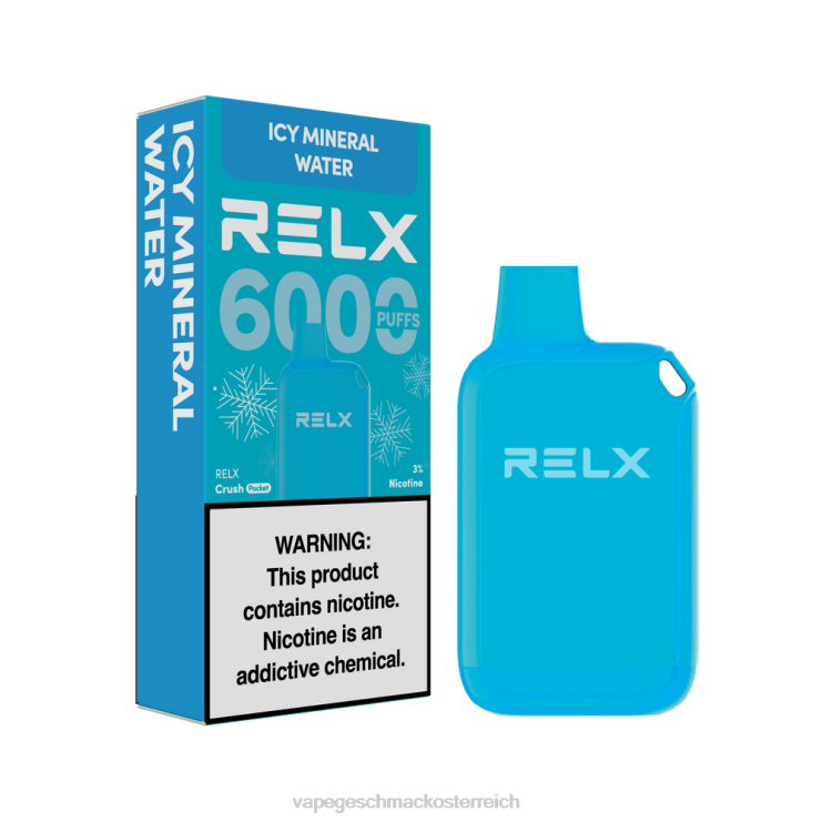 Vape Automat - RELX Crush Pocket 6000 eisig eiskaltes Mineralwasser 8RBZ623