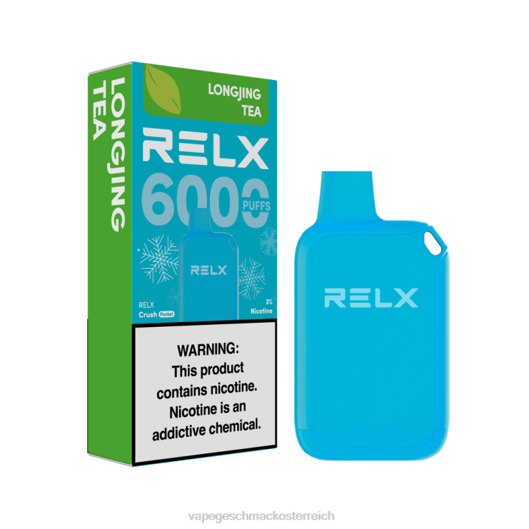 Vape Shop Wien - RELX Crush Pocket 6000 eisig Longjing-Tee 8RBZ69