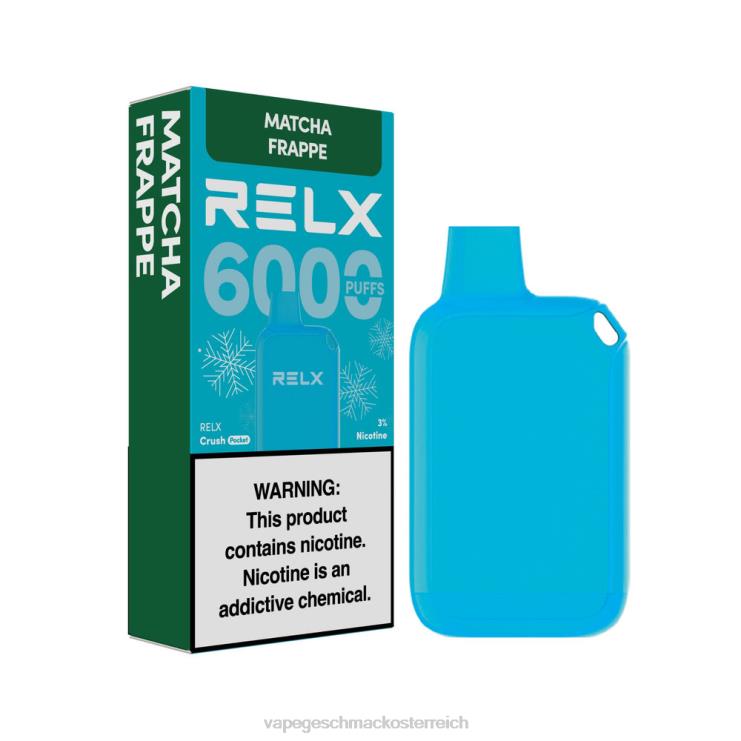 Vape Shop Wien - RELX Crush Pocket 6000 eisig Matcha-Frappé 8RBZ617