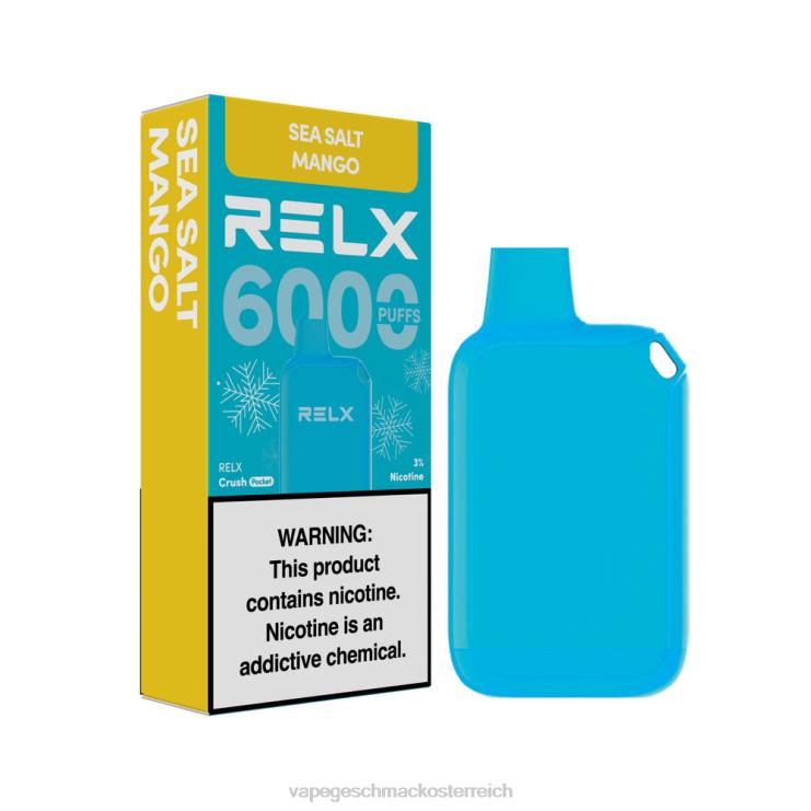 Vape Shop Wien - RELX Crush Pocket 6000 eisig Meersalz-Mango 8RBZ613