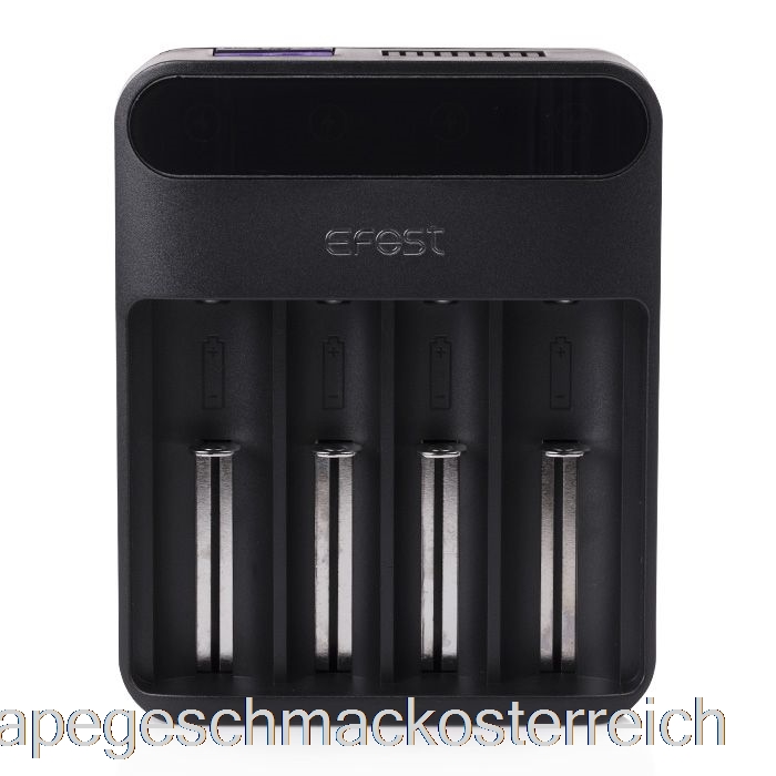 Efest Lush Q4 4-Bay Intelligentes LED-Akkuladegerät Mit Vape-Geschmack