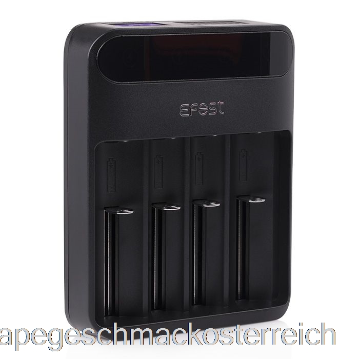 Efest Lush Q4 4-Bay Intelligentes LED-Akkuladegerät Mit Vape-Geschmack