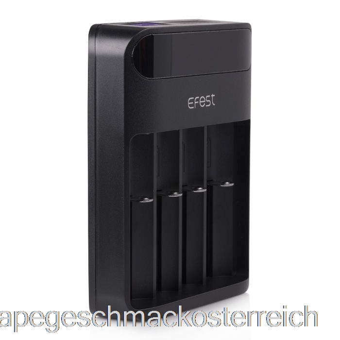 Efest Lush Q4 4-Bay Intelligentes LED-Akkuladegerät Mit Vape-Geschmack