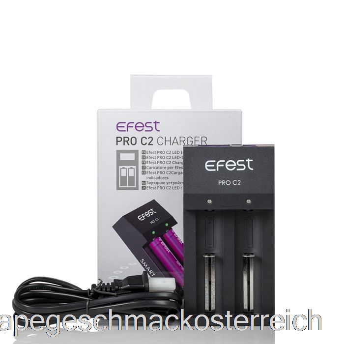 Efest Pro C2 2-Bay Smart Batterieladegerät Vape Geschmack