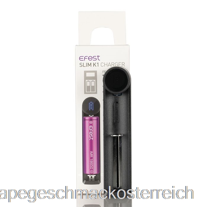 Efest Slim K1 Single-Slot-Akkuladegerät Mit Vape-Geschmack