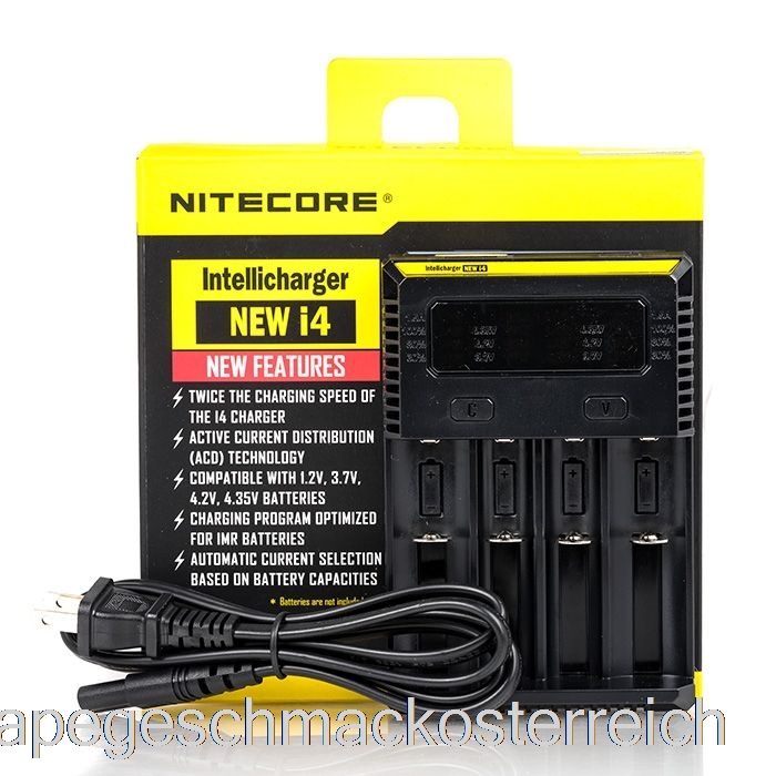 Nitecore I4 Batterieladegerät V2 (4-Bay) Vape Geschmack