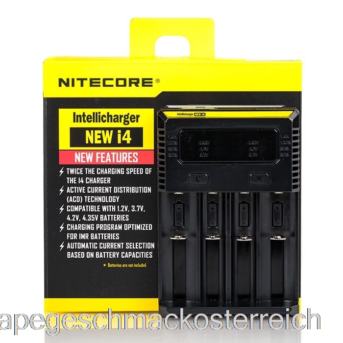 Nitecore I4 Batterieladegerät V2 (4-Bay) Vape Geschmack